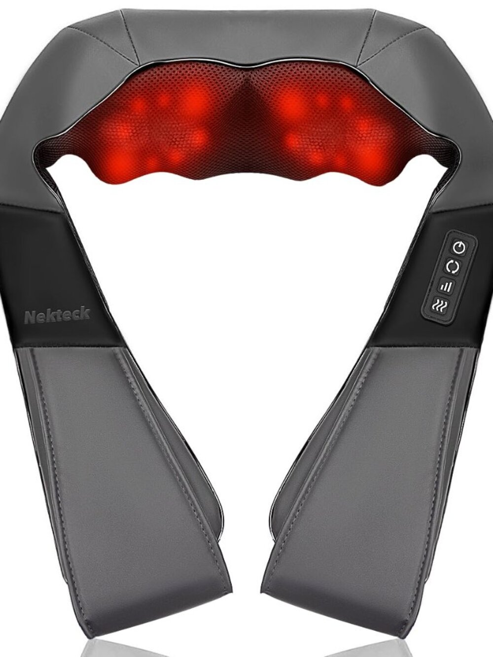 Nekteck Shiatsu Neck Massager with Heat for Pain Relief Deep Tissue, 2026 Upgrad